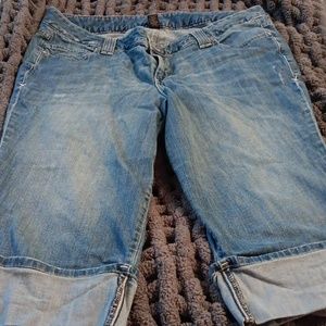 Lane Bryant size 20 cuffed crop capri pants jean